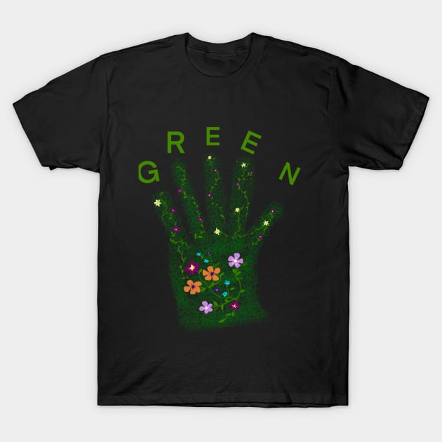 Green Fingers T-Shirt by Naturalart